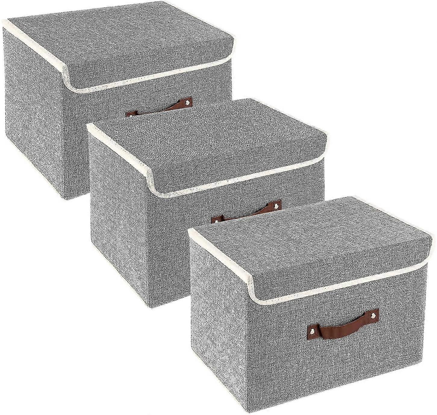 Foldable Storage Bins 3 Pack Storage Boxes