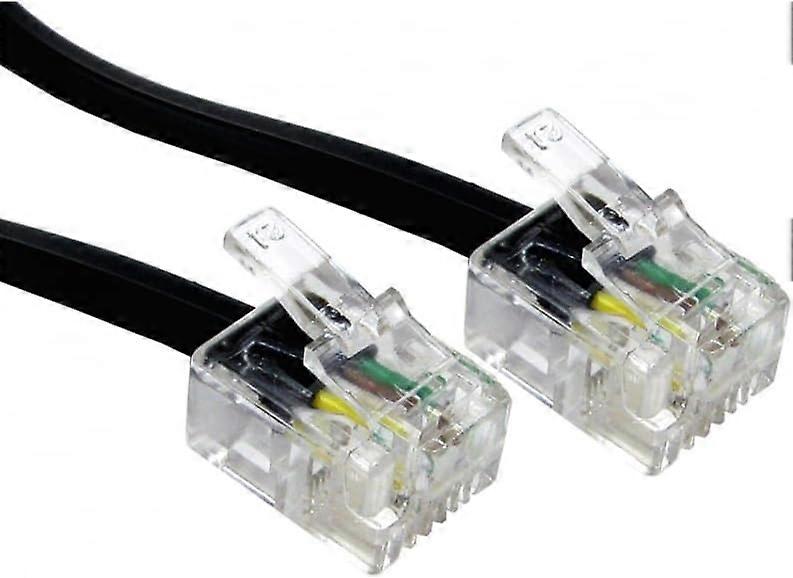 um ADSL / Glasfaser-Breitbandkabel - Premium-Qualität / vergoldete Kontaktstifte / Hochgeschwindigkeit / Router oder Modem zu RJ11-Telefonbuchse oder Mikrofilter zur Verwendung