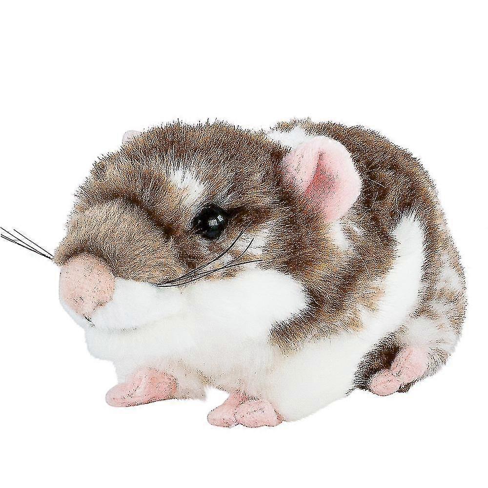 ハムスターかわいいおもちゃダークブラウンぬいぐるみ