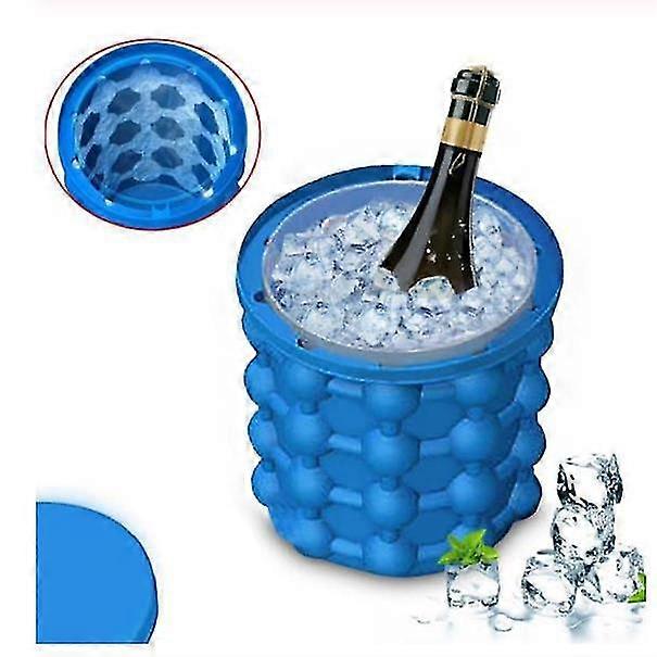 Silicone Ice Maker Bucket Fast Cold Space Saving Genies Ball Portable Silicon Cube