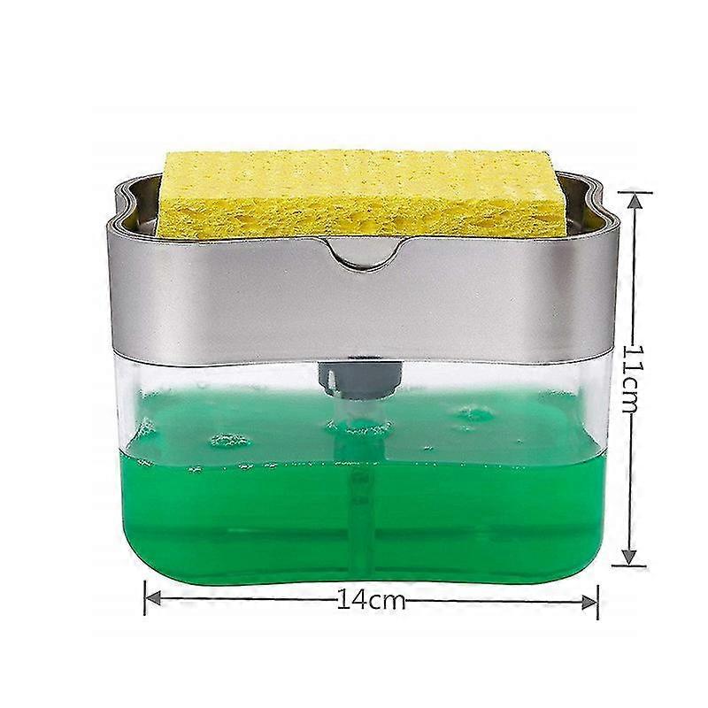 Bottiglia automatica del distributore di sapone per sapone liquido Dispenser di sapone da cucina Ditchen Sponge Dispenser Distributore manuale di sapone