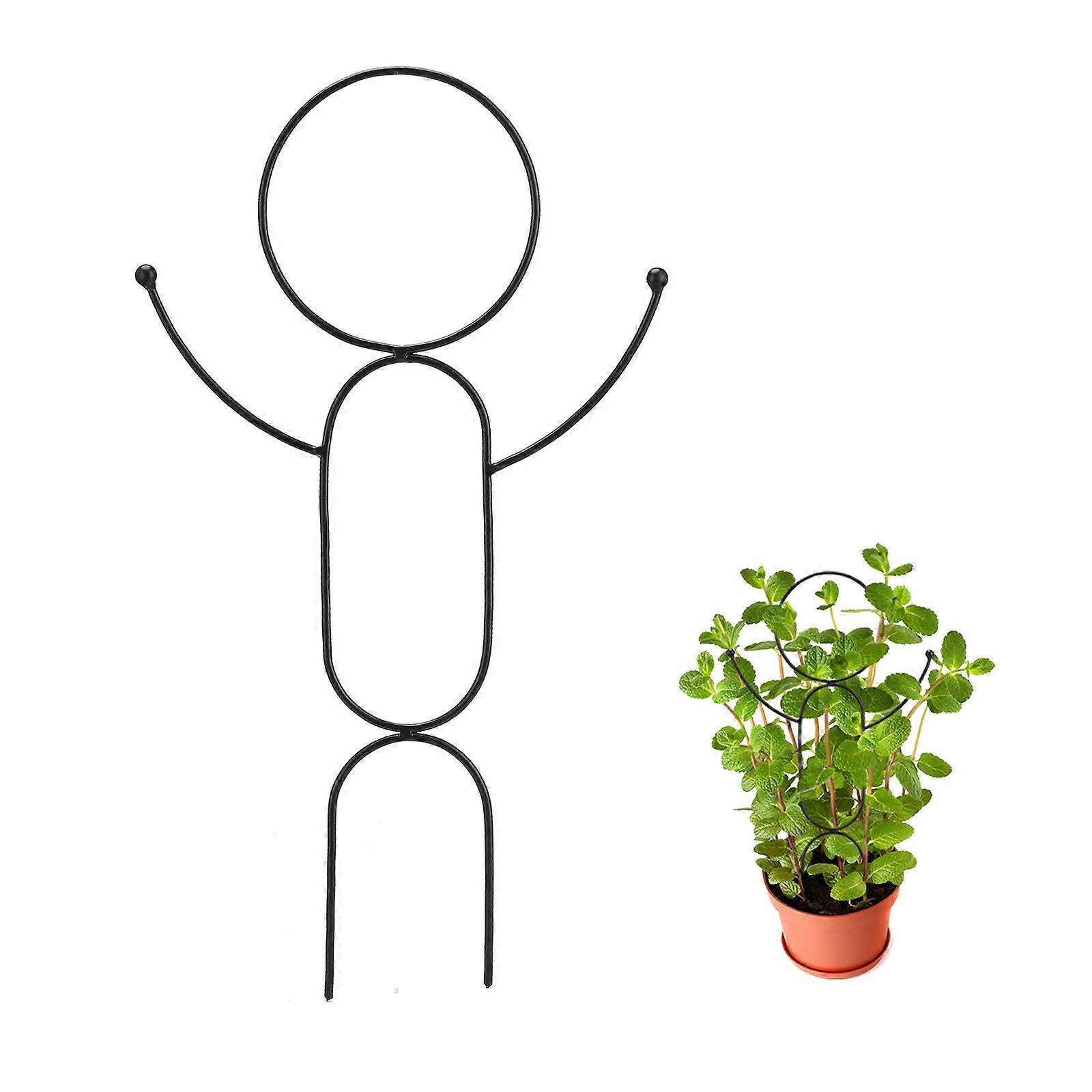 Stackable Trellis For Climbing Plants Strong And Durable Practical Metal Black Garden Humanoid Rack