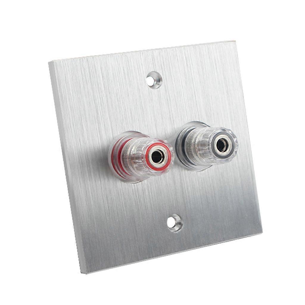 Surround Home Theater Speaker Wall Plate Banana Binding Post
