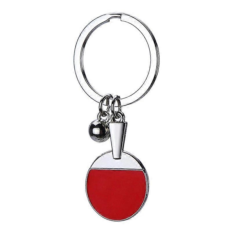 Fashion Sport Ping Pong Table Tennis Ball Keychain Creative Ping Pong Bat Key Ring Keychains Car Key Chain Souvenir Gift
