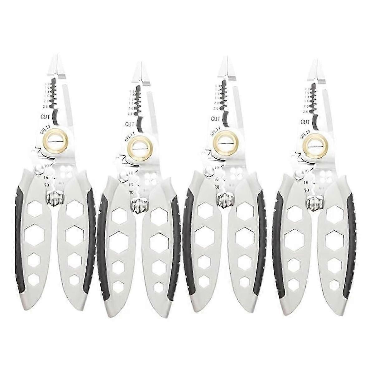 4Pcs Wire Stripper,Multipurpose Wire Stripper Tool,Wire Stripper and Crimping Tool suitable for Electrician