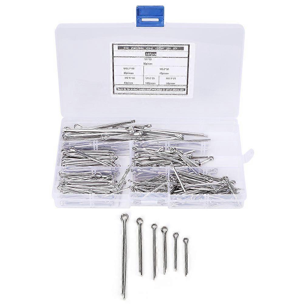 cotter pin assortment cotter pin assortment set 340Pcs Cotter Pin Assortment Set