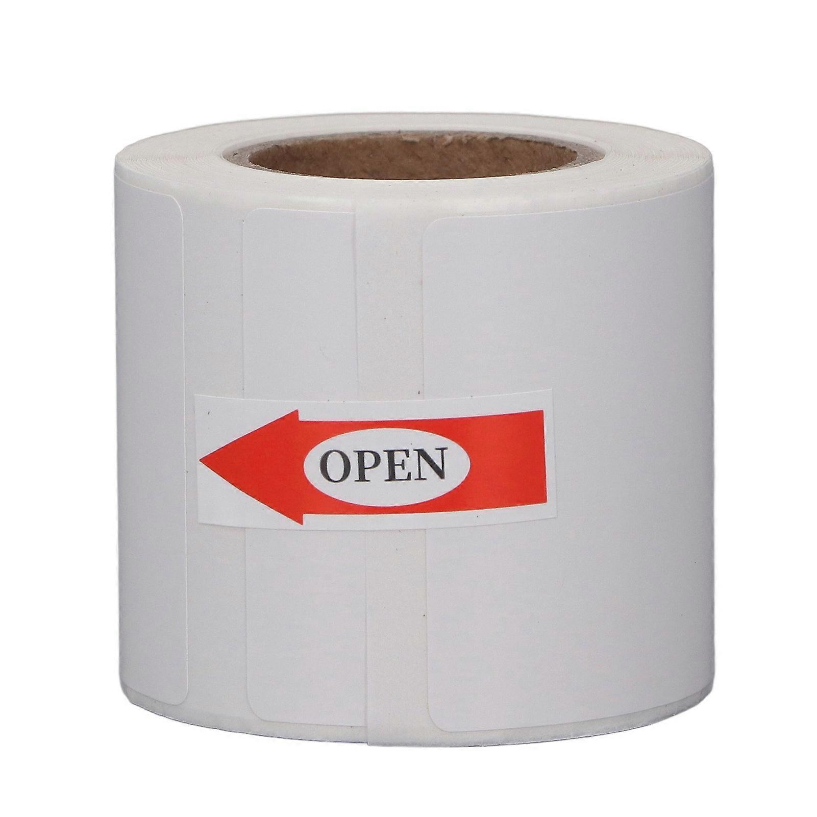 Thermal Paper Roll Waterproof White Easy Writing Inkless Print Paper with Back Adhesive 40x60mm 125 Sheet