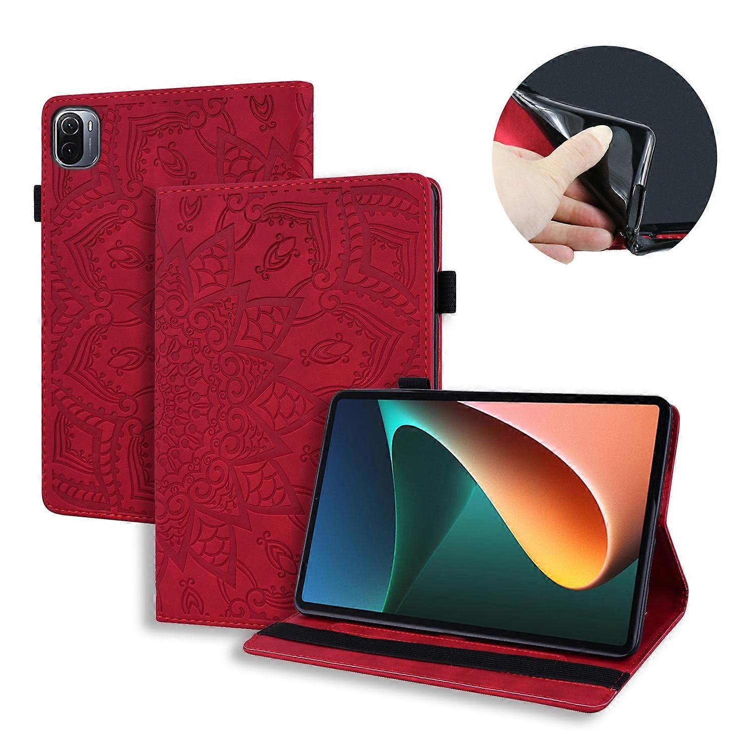 For Xiaomi Pad 5 Pro 12.4 inch Calf Texture Embossed Flip Leather Tablet Case