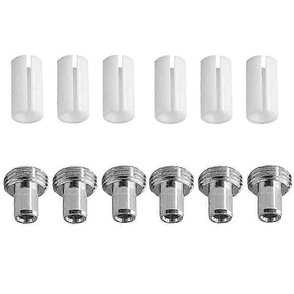 שרוולי צינור קרמי 6Pcs ומתאמי מחבר ראש מתכת 6Pcs עבור מאתר תקלות חזותי סיב אופטי