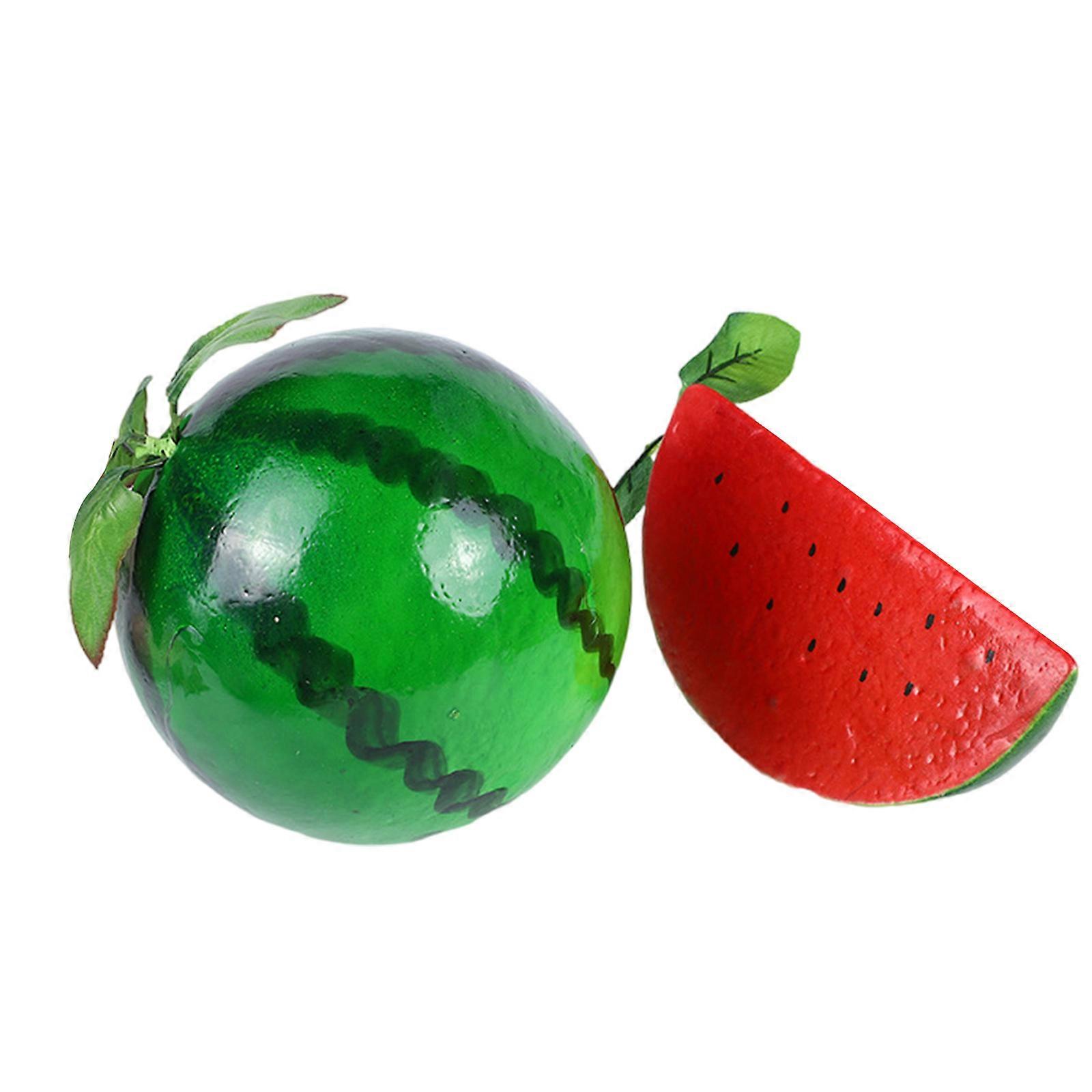 Artificial Watermelon Simulation Foams Watermelon Realistic Fruif for Kitchen Parties Decorations Photography Tool