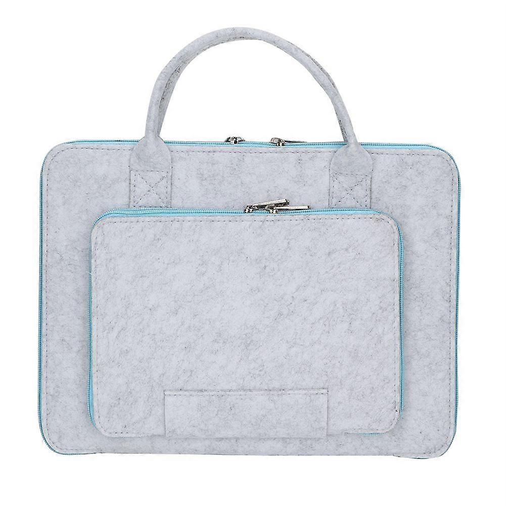 Felt Laptop Notebook Bag with Handle and Pocket Computer Case(15'')