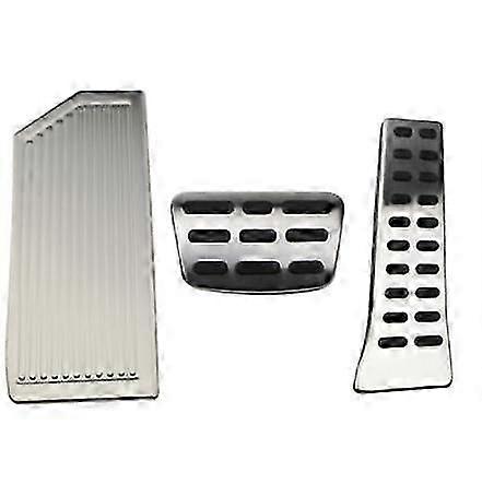 适用于现代途胜 2015 2016 2017 2018 2019 2020 无钻孔不锈钢左脚踏板盖防滑垫配件