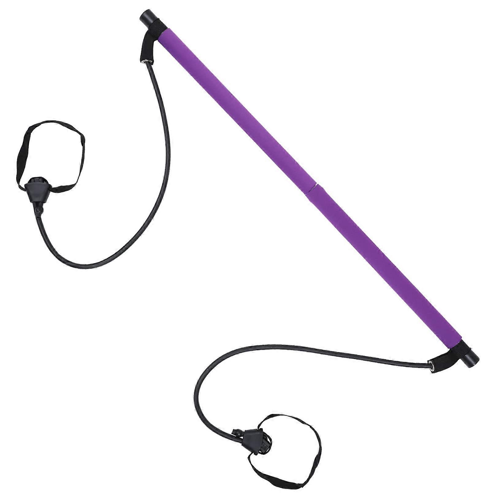 Yoga Stick with Resistance Bands for Bodybuilding and Home Workouts