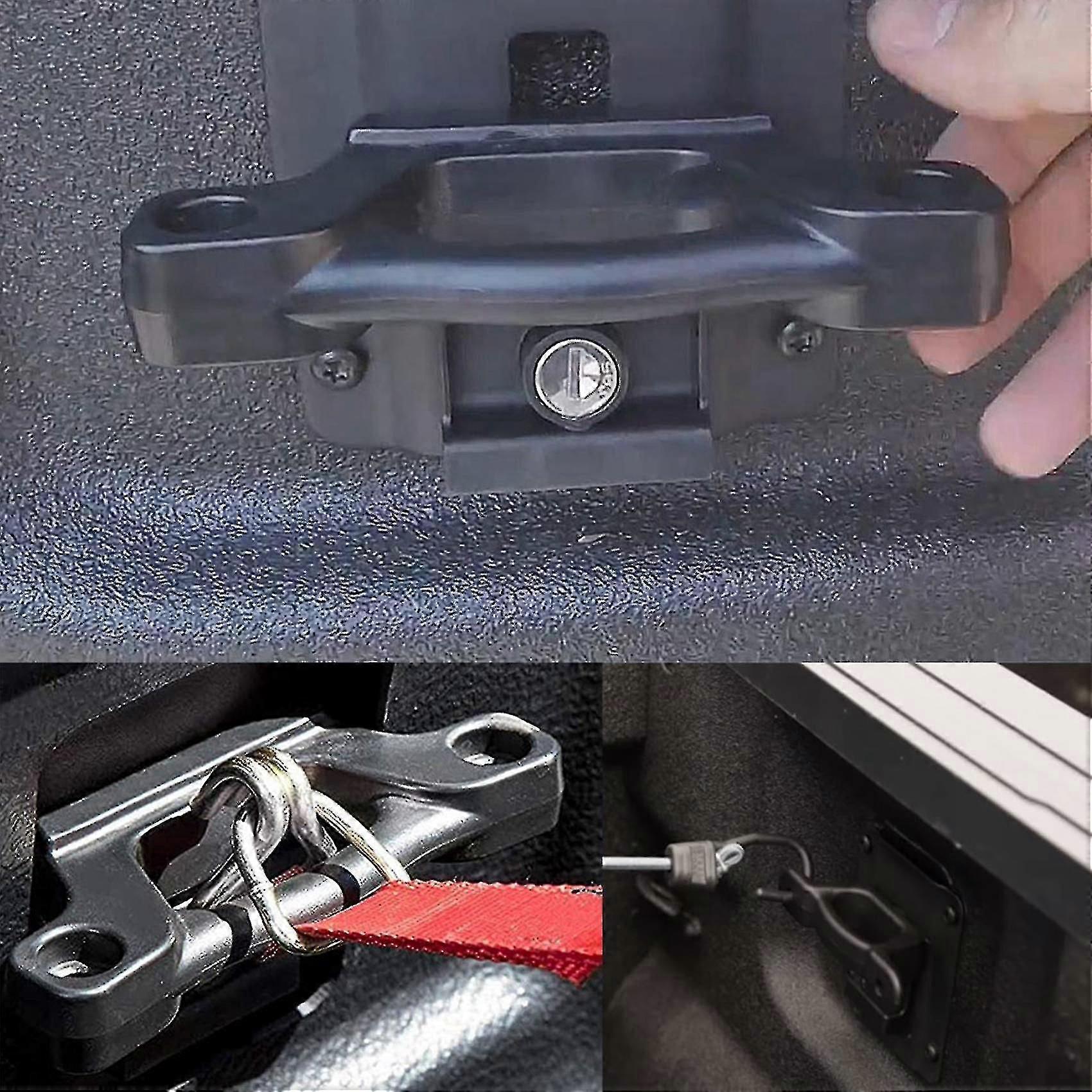 4pcs Tie Down Anchors With Keys For F250 F350 2015-2020 Fl3z-99000a64-b Ai01al