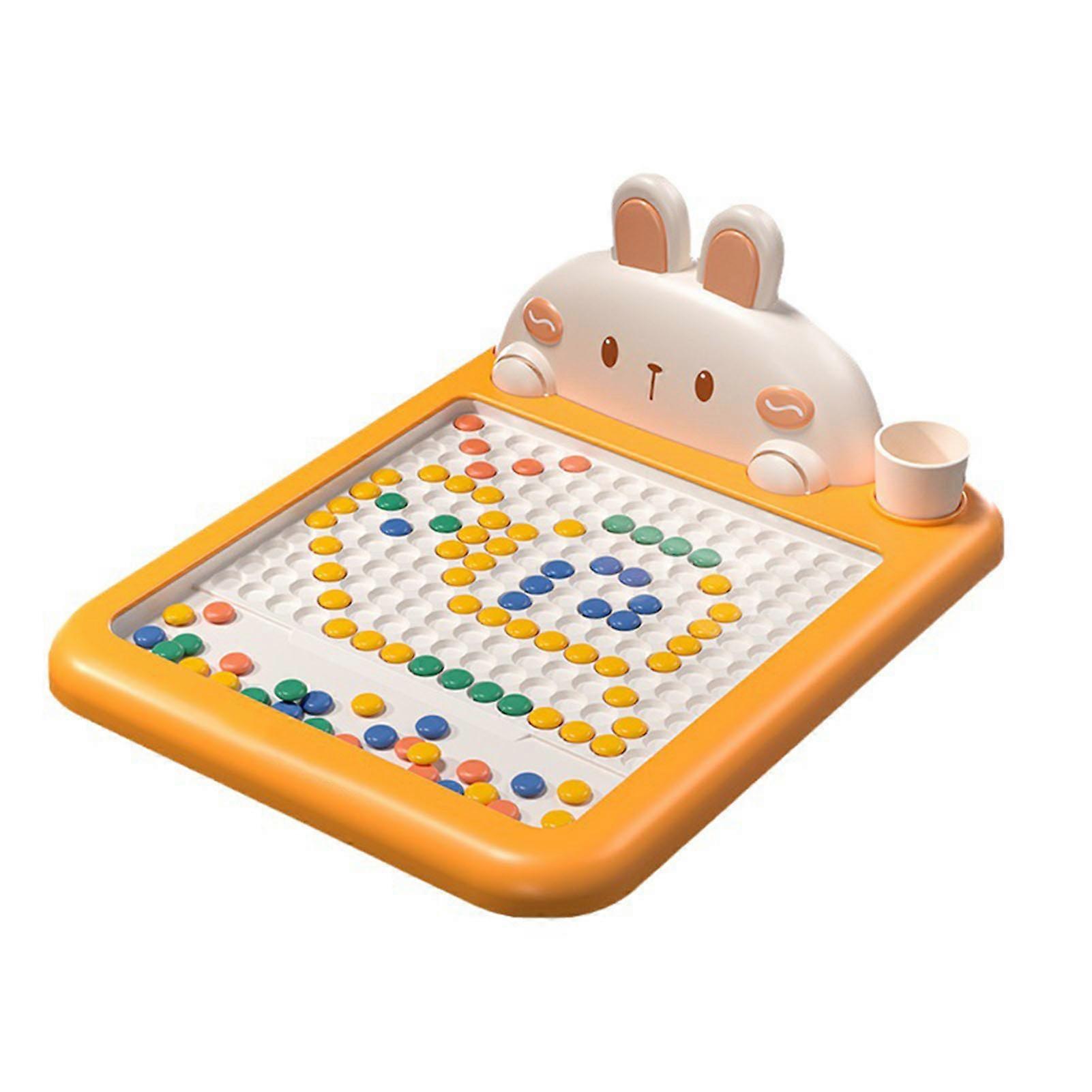 Magnetic Dot Drawing Board Bunny Shaped Educational Toy