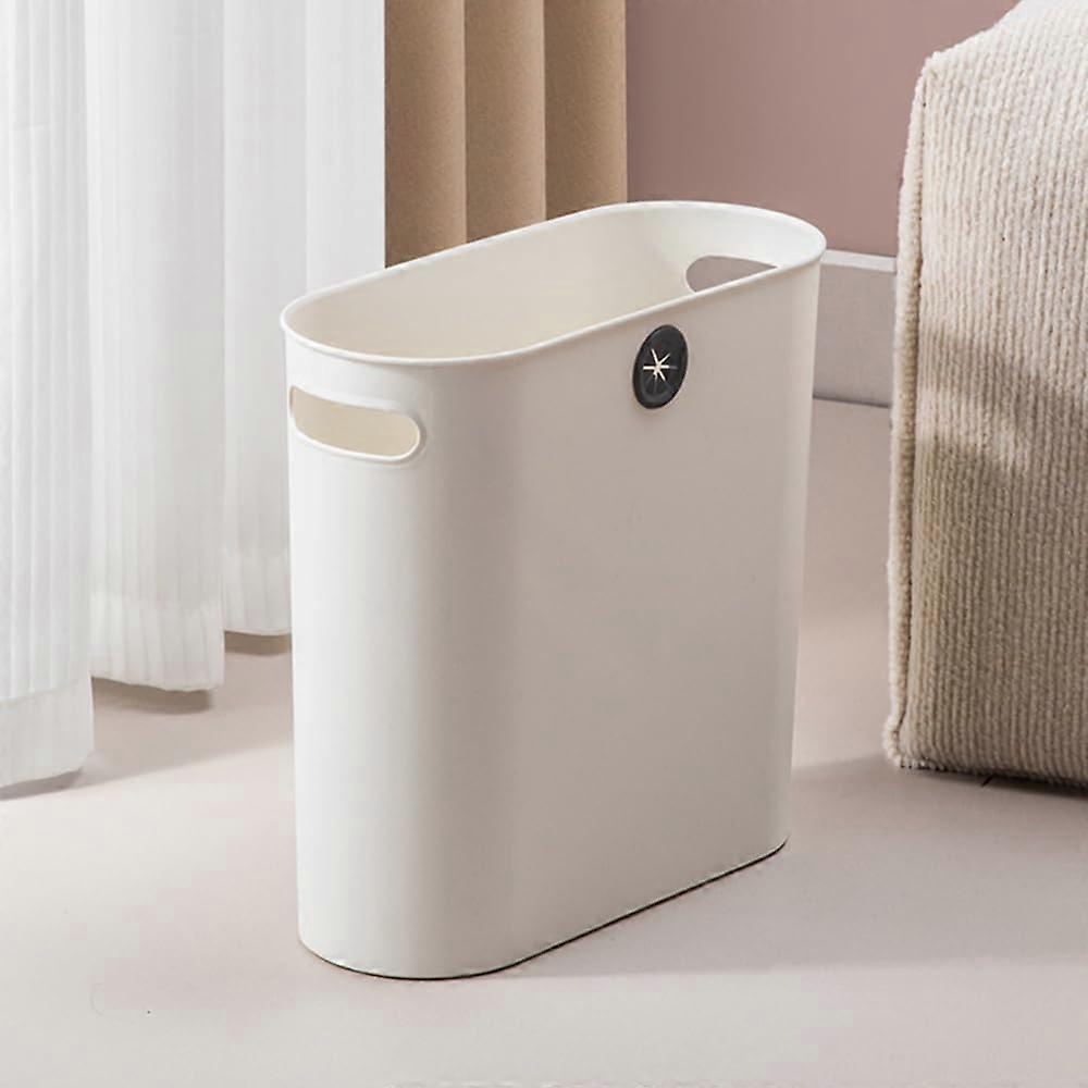 2.3 Gallon (9 Liter) Small Plastic Trash Can with Handle for Tight Spaces