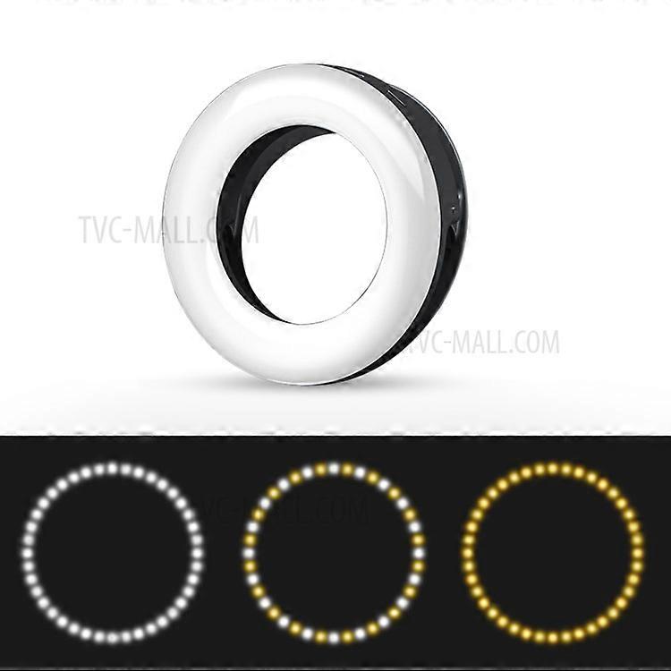 XJ19 Cell Phone LED Ring Light Clip-on Selfie Fill Lamp for Youtube Live Meeting