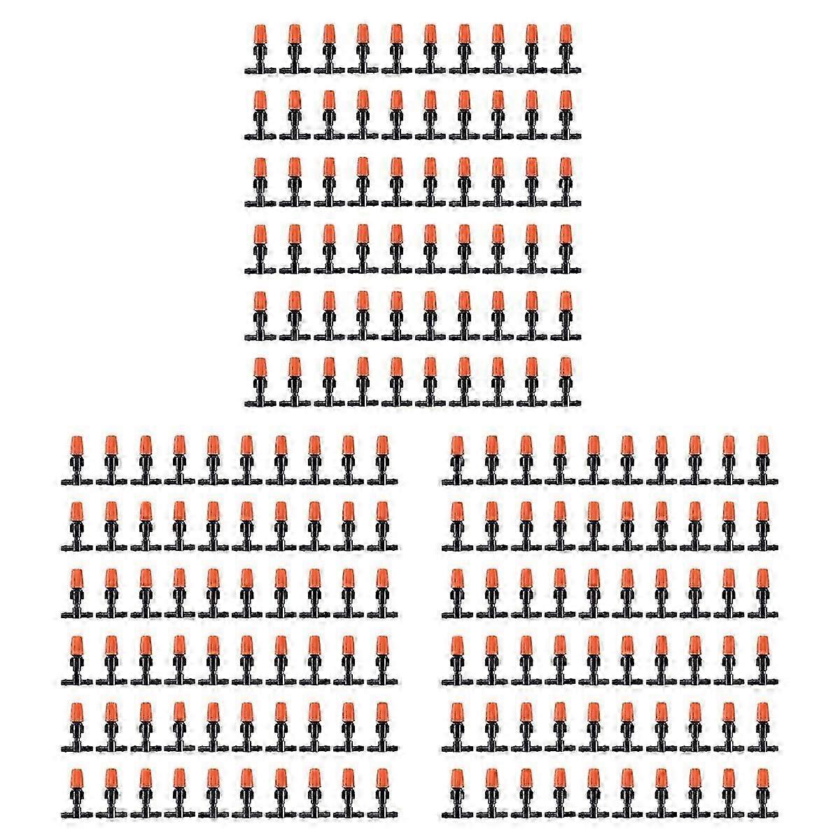 180 Pcs Micro-Spray Adjustable Flow Irrigation Drippers, Garden Adjustable Sprinkler Drip Irrigatio