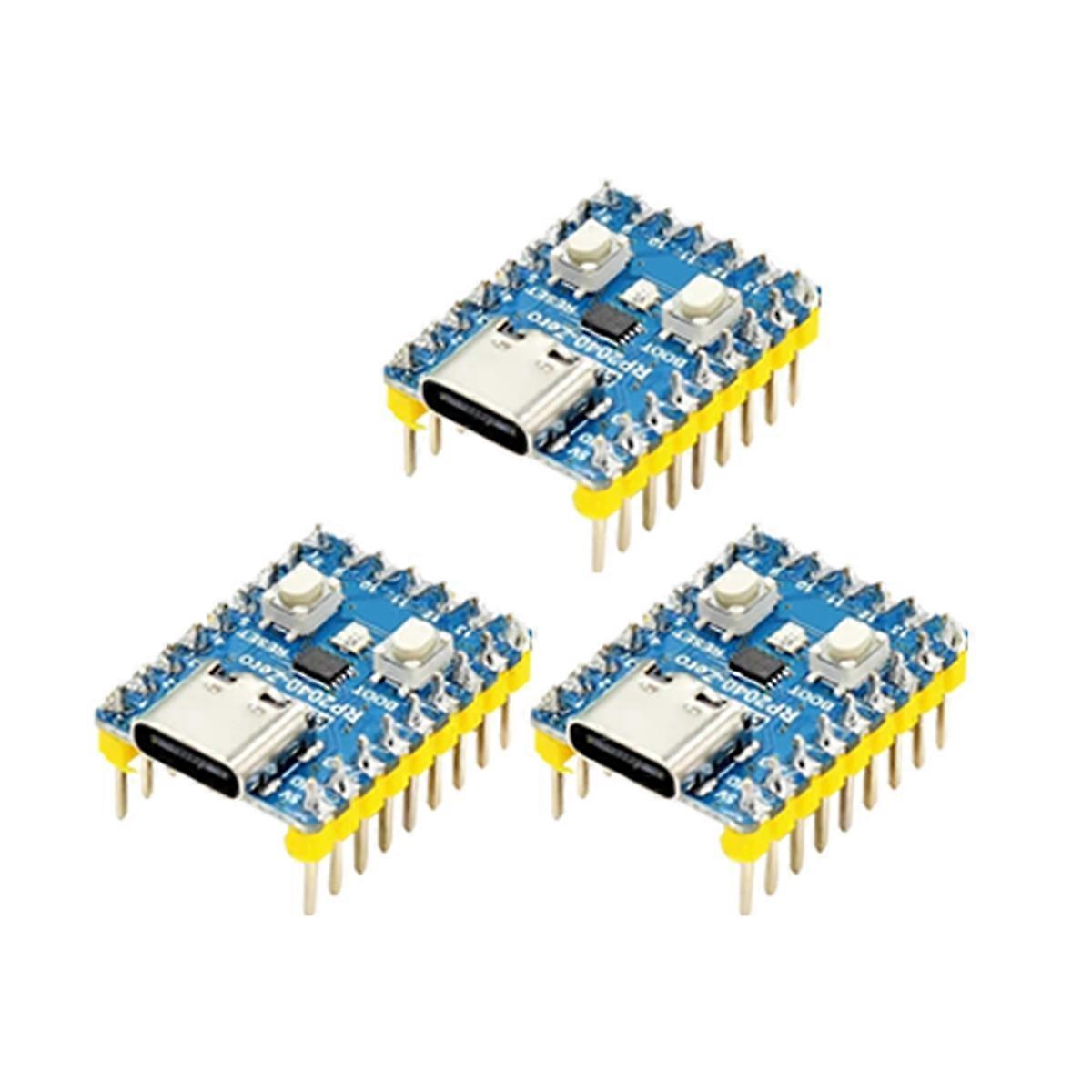 RP2040-Zero Microcontroller Development Board for RP2040 Dual-Core M0+Processor 2MB Flash 3Pcs