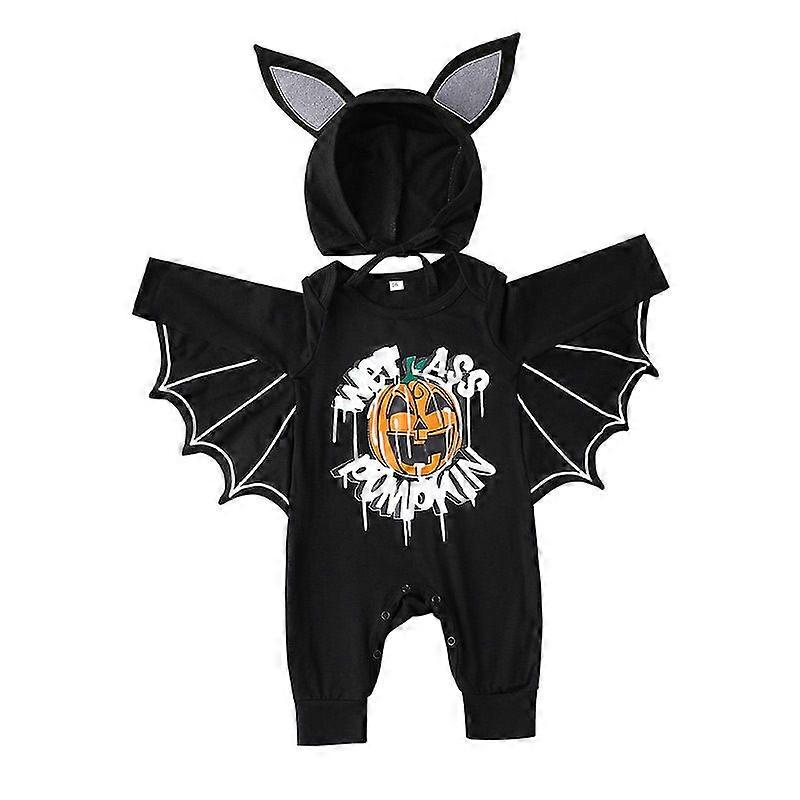 D-3 # هالوين ازياء مجموعة بيبي أولاد بنات ملابس لرومبير الرضع تأثيري الخفافيش اليقطين مصاص دماء طويلة الأكمام أطفال حديثي الولادة بذلة