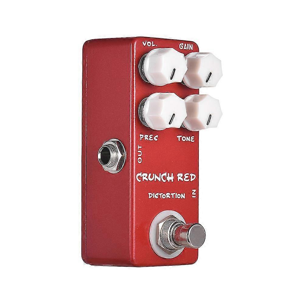 Red Distortion Guitar Effect Pedal Full Metal Shell True Bypass