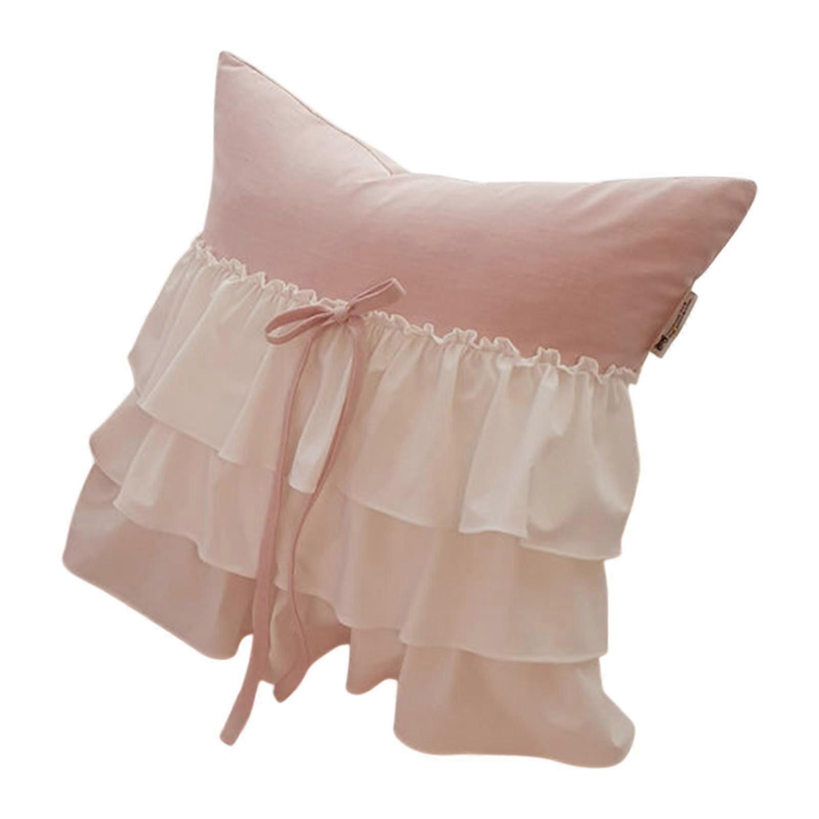 Pillow Cover Creative Soft Replacement Throw Pillow Case for Office Bed Sofa With Pillow White