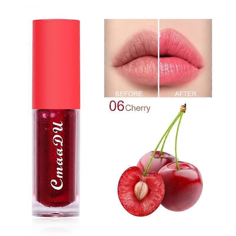 Fruit Lip Gloss Temperature Color Changing Mirror Lip Oil Plumping Moisturizing Reducing
