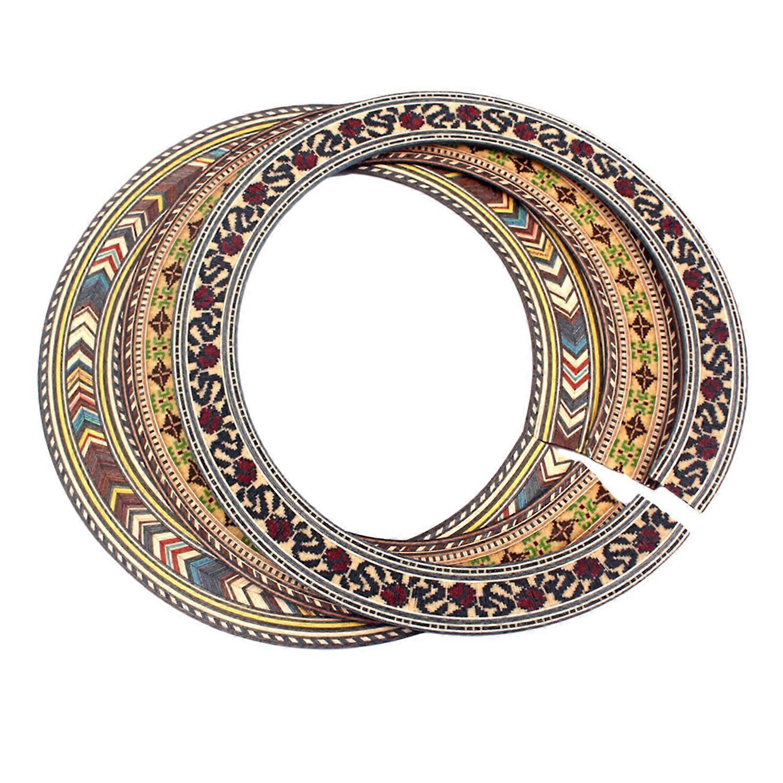 Klassisk Gitarr Trä Inlay Soundhole Akustisk Gitarr Rosett Luthier Supply