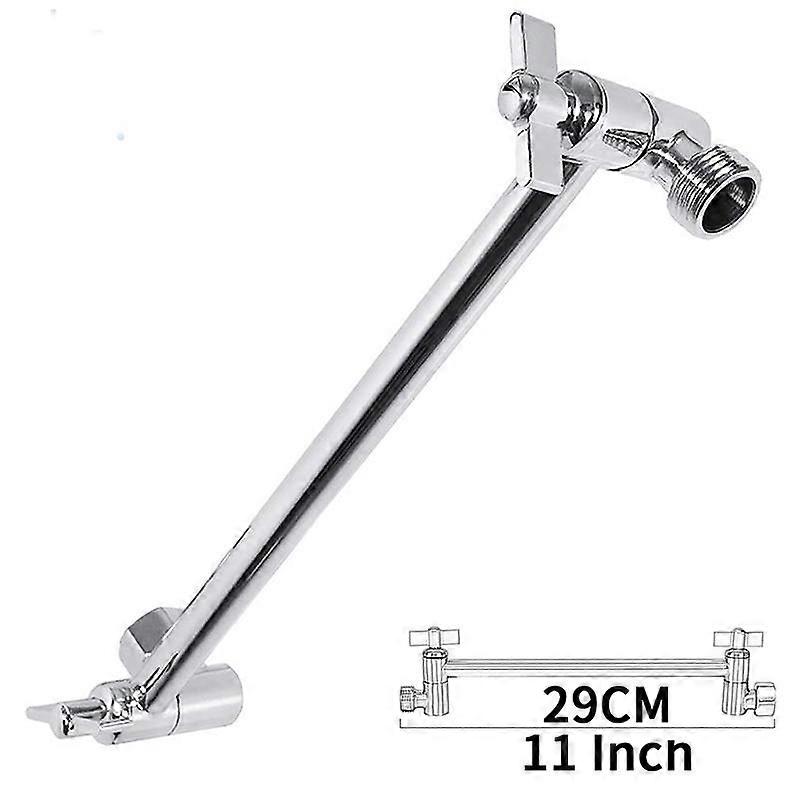 11 Inch Adjustable Shower Arm Universal Connection Solid Brass Shower Adjustable Angle Anti-leak Shower Extension Arm