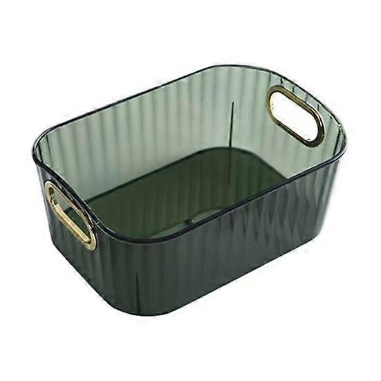 Large Capacity Transparent Multipurpose Storage Box with Handle Stationery Sundries Makeup Storage Container