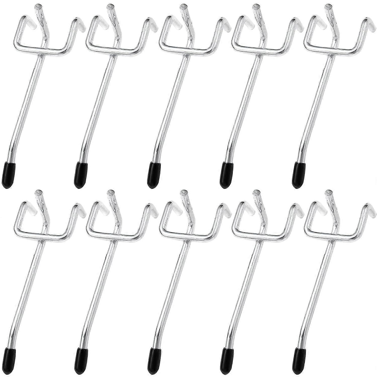 Garage Pegboard Hooks, Sturdy Material L Shape Design, Rust Resistant Galvanized Steel Hooks for Heavy Duty Tool Storage, Wall Organizing Kit