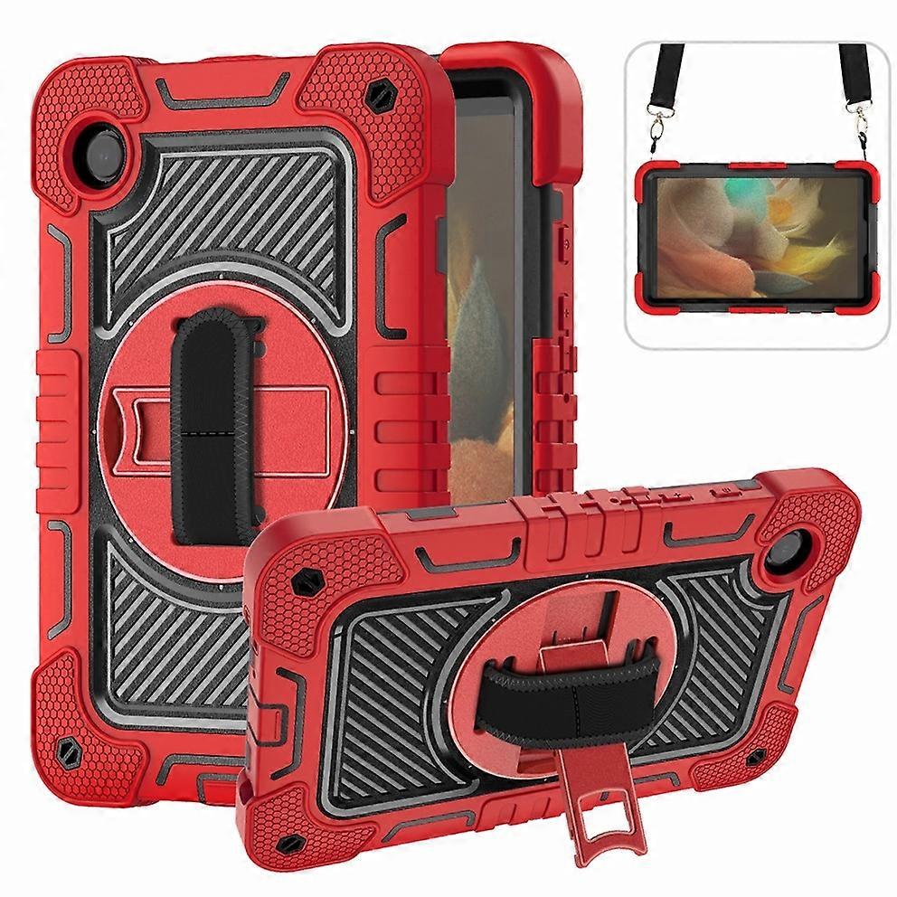 360 Degree Rotation PC Contrast Silicone Tablet Case