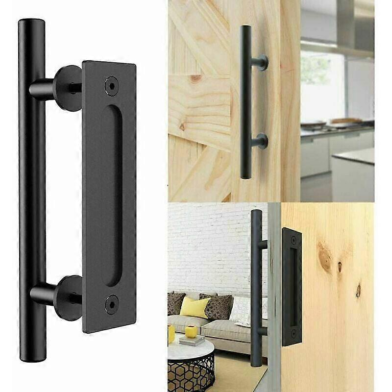 Heavy-Duty Solid Steel Round Pull Handle Set