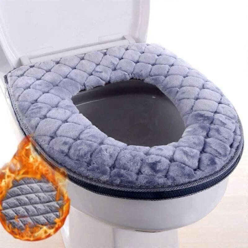 Lavish Hygiene: Comfortable Toilet Seat Cover Pads, Reusable Thicker Warmer Cover for Winter, Ensuring Cleanliness and Ease