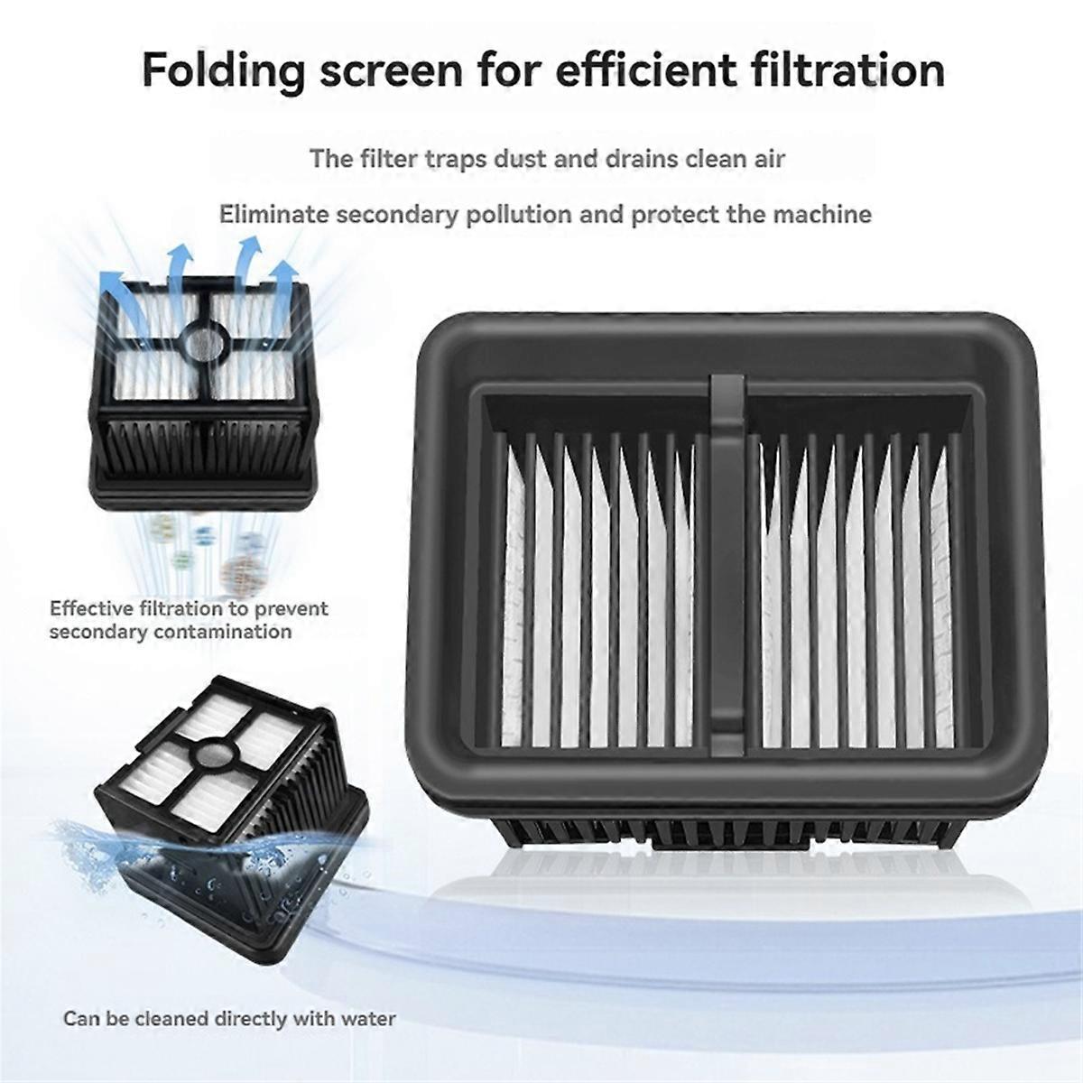 6PCS Roller Brush&HEPA Filter for T40 Ultra/T40 Pro/ T40 /T40 Member/G30/G20 Pro Vacuum Cleaners Parts