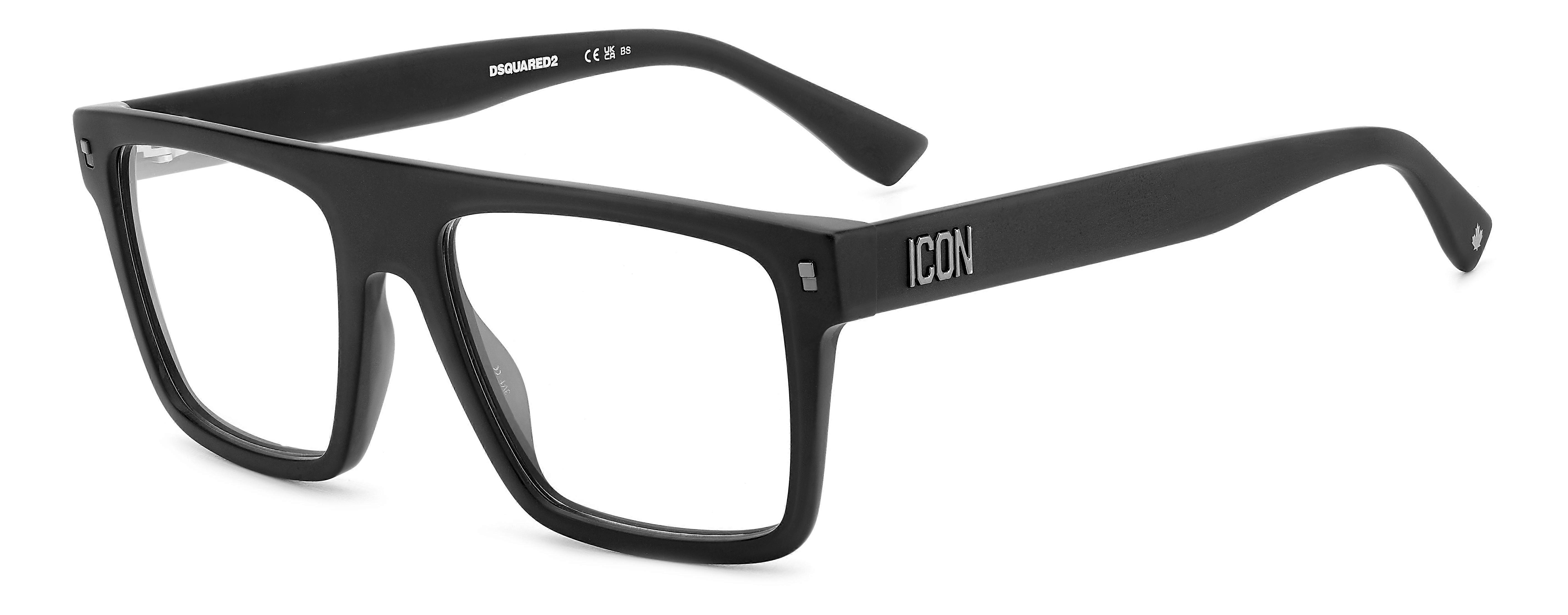 Eyewear Frames Dsquared2 ICON 0012 MATTE BLACK 54/18/145 Man