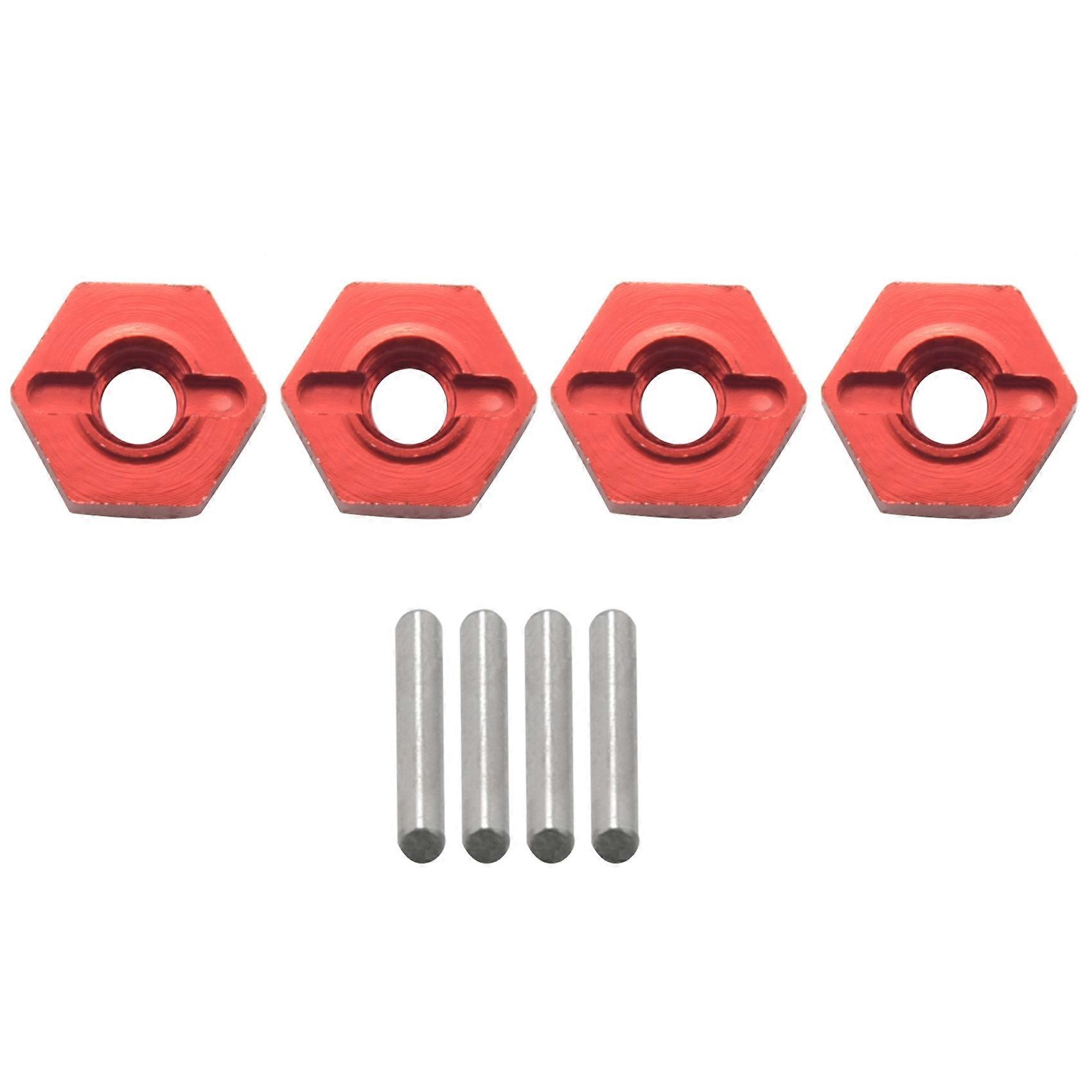 Aluminum Alloy 12mm Combiner Wheel Hub Hex Adapter for ,Red