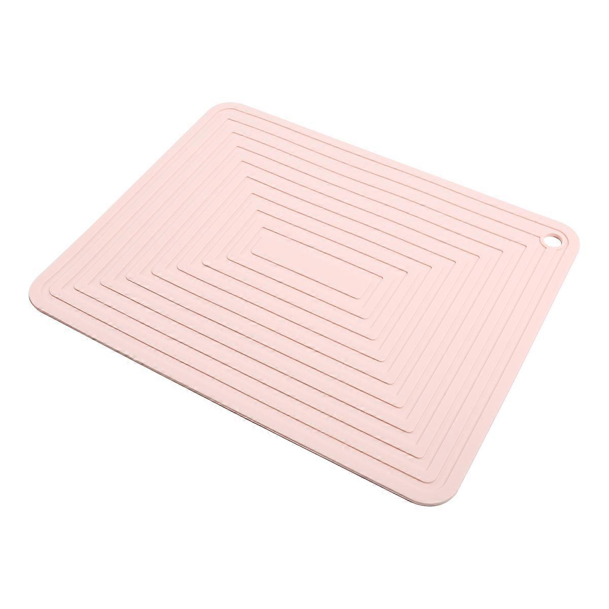 Large Silicone Pot Holder Heat Insulation Kitchen Table Mat(Pink)