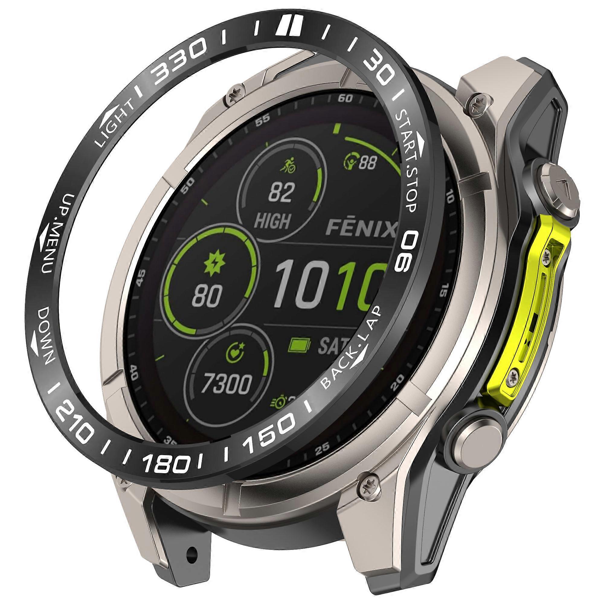 INF Rostfri stålram för Garmin Fenix 8 Model 5