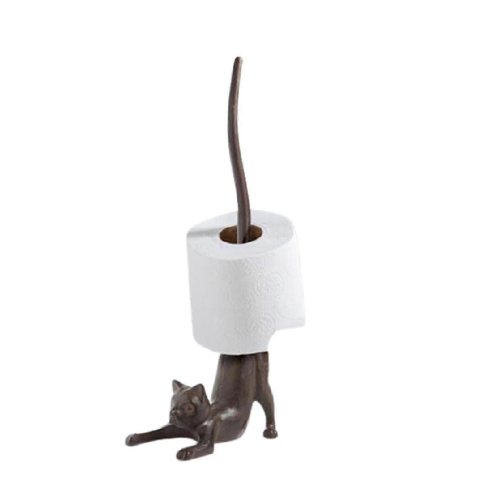 Kitchen Roll Holder No Drilling Animal Shape Standing Paper Roll Holder Decorative Animals Kitchen