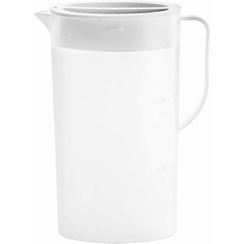 Sturdy Plastic Pitcher with Lid, BPA-Free