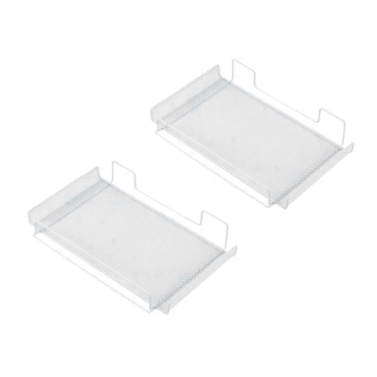 Router Rack Bracket Wall-Mounted Punch-Free TV Set-Top Box Storage Rack Desktop Japanese Style Whit