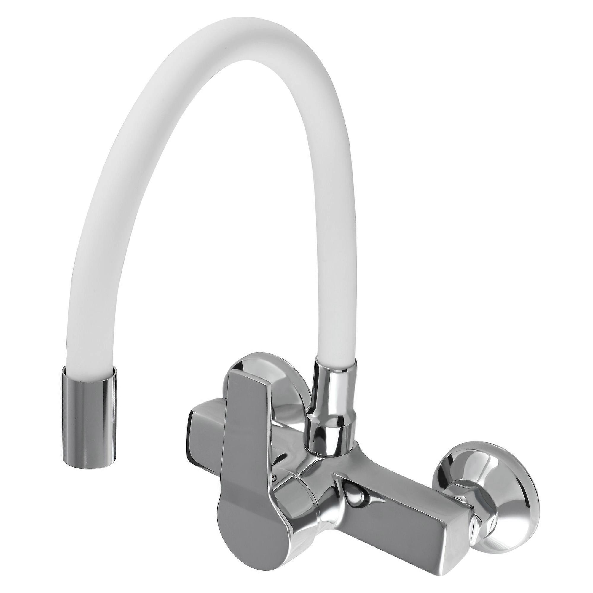 Robinet de cuisine mural Gospo Flex, blanc