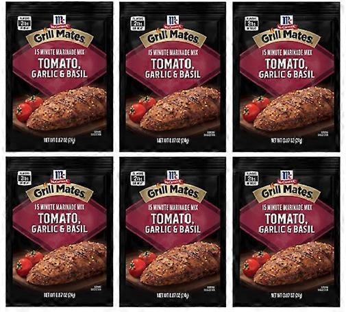 McCormick Grill Mates Tomato Garlic & Basil Marinade Mix 6 Pack