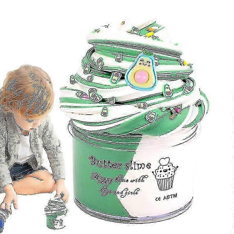 70ml Green White Non-sticky Stretchy Educational Toys Soft Set Stress Relief Playset Best Adults Girls Boys