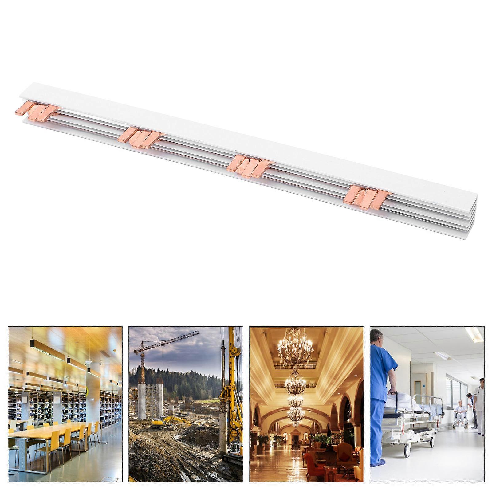 PIN TYPE Copper Busbar 3P 12 Way 63А PVC Good Conductivity for Circuit Breaker Distribution Box 230‑415V