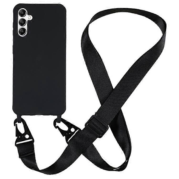 Compatible For Samsung Galaxy A05s 4G Back Cover Matte TPU Case with Long Lanyard