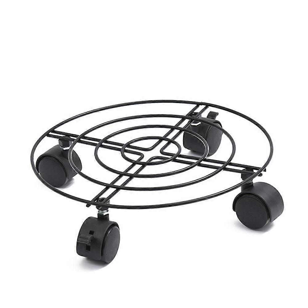 Durable Rustproof Cast Iron Plant Caddy With Adjustable Wheels