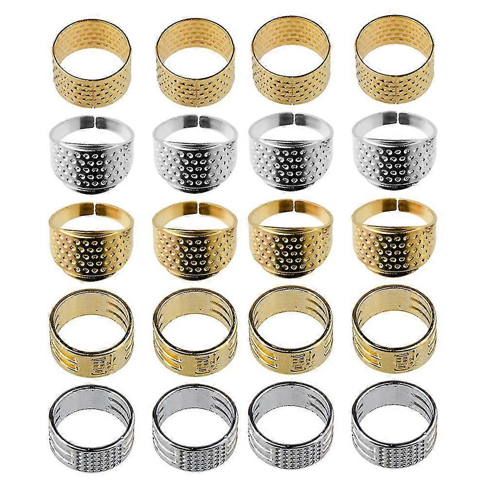 20Pcs Copper Sewing Thimble Convenient Finger Protector Portable Finger Thimble Swing Accessory