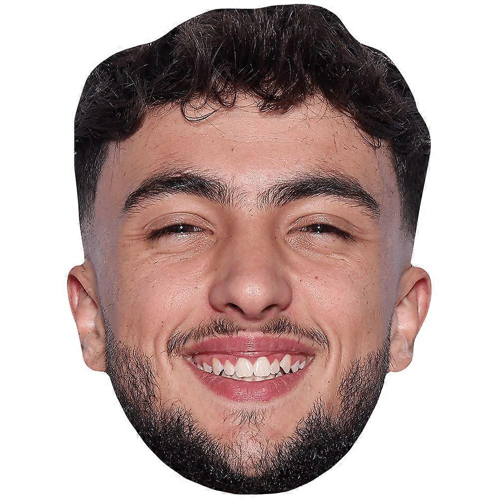 Ines Benazzouz (Smile) Celebrity Mask, Flat Card Face